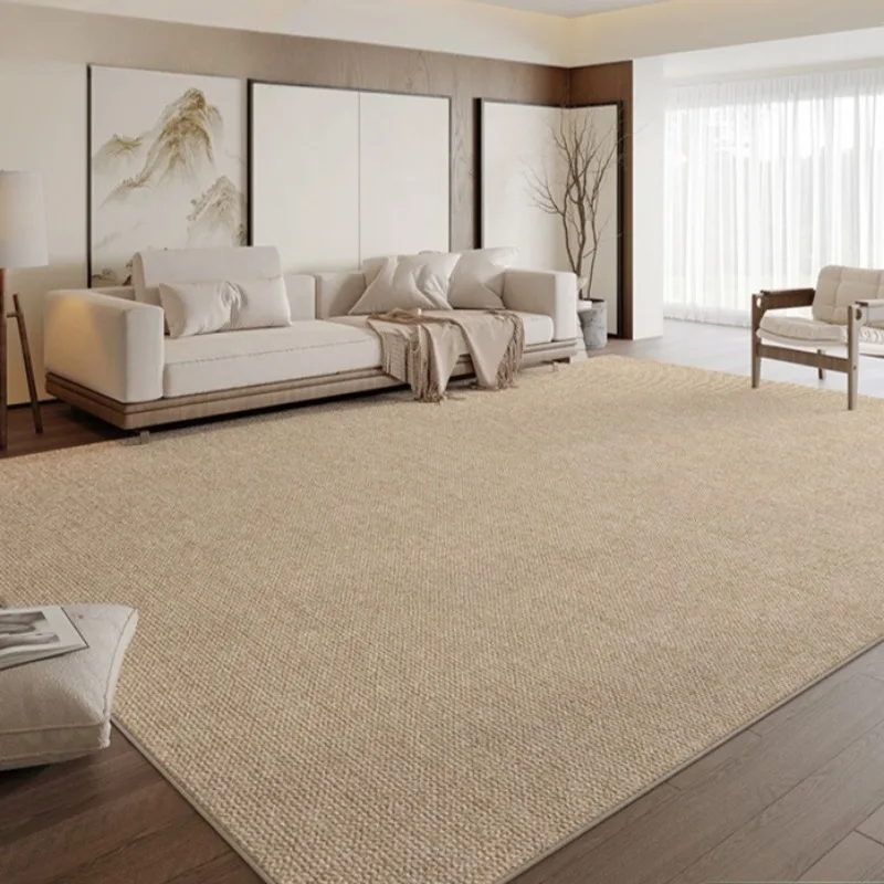 

Large Size Carpet for Living Room Nordic Solid Sofa Coffee Table Dirt-resistant Floor Mat Light Luxury High-end Bedroom Rug 러그