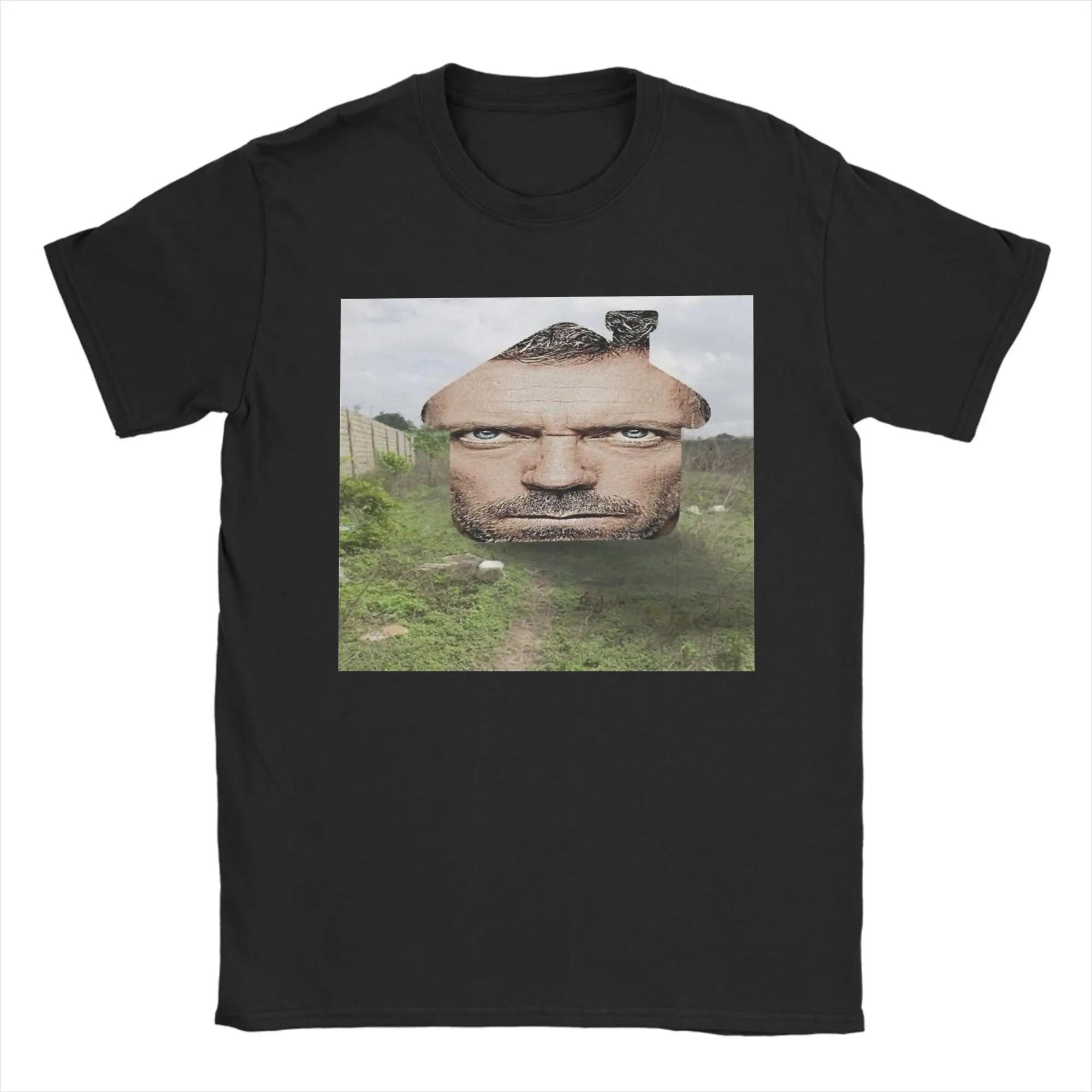 

Летняя мужская футболка из 100% хлопка с круглым вырезом и принтом лица, крутая футболка в стиле хип-хоп, красивая уличная, мягкая, большая, с коротким рукавом