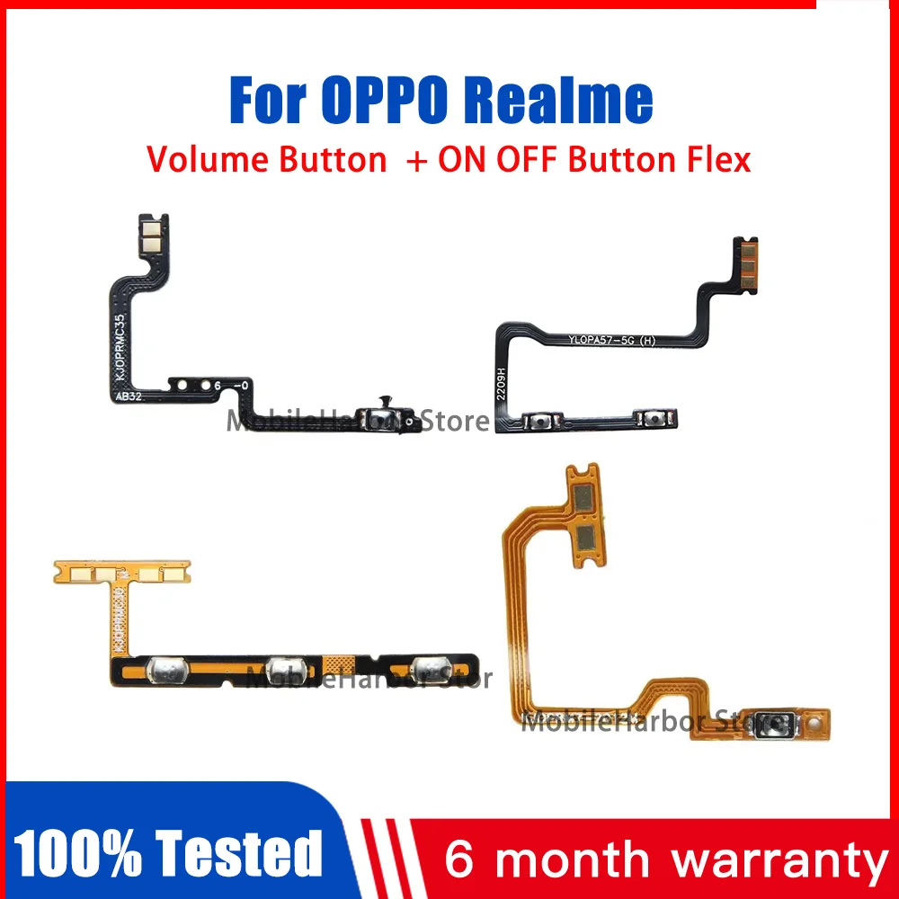 New For OPPO Realme Narzo 30 30A 50 50i 50A Prime Pro 4G 5G Switch Power ON OFF Key Mute Silent Volume Button Ribbon Flex Cable