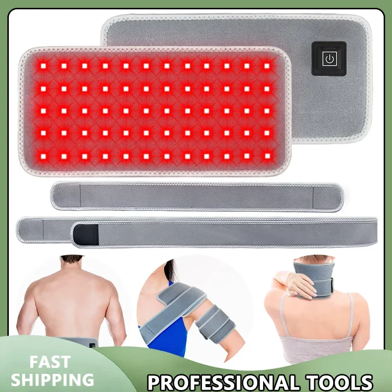 

Светодиодный красный световой терапевтический пояс для облегчения боли 660 нм 850 нм Красный инфракрасный световой коврик для талии, спины, живота, коленей, запястий, суставов, мышц