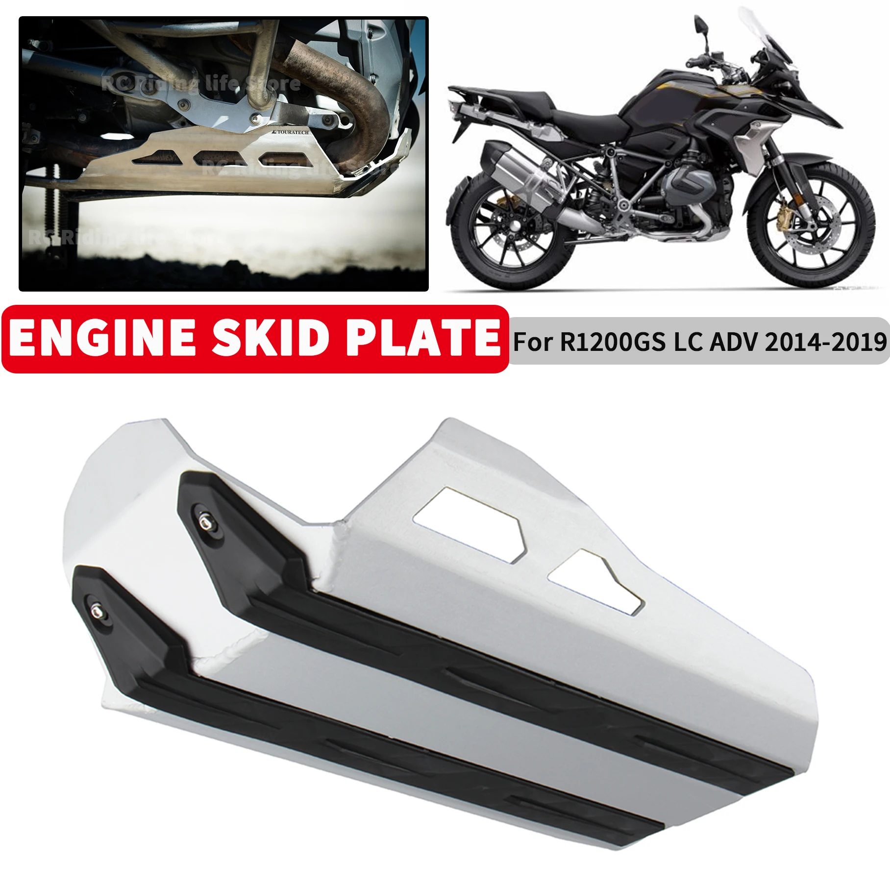 

Motorcycle Chassis Engine Guard Cover for BMW R1200GS R 1200 GS LC ADV 2014-2019 Plate Bash Frame Protection Oil Sump Protector