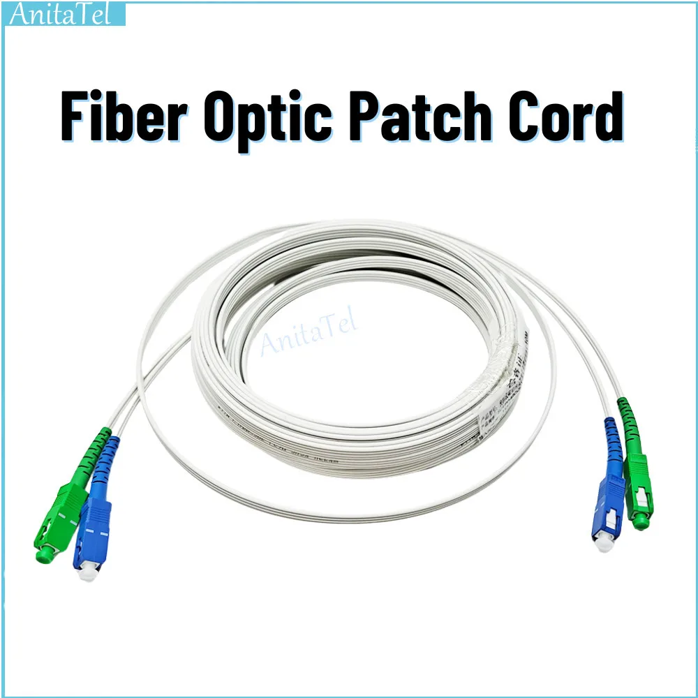 

1pcs Optic Extension Wire SC To UPC+APC Single-Mode 2-Core Indoor Leather Thread Fiber Optical Cable Support customization