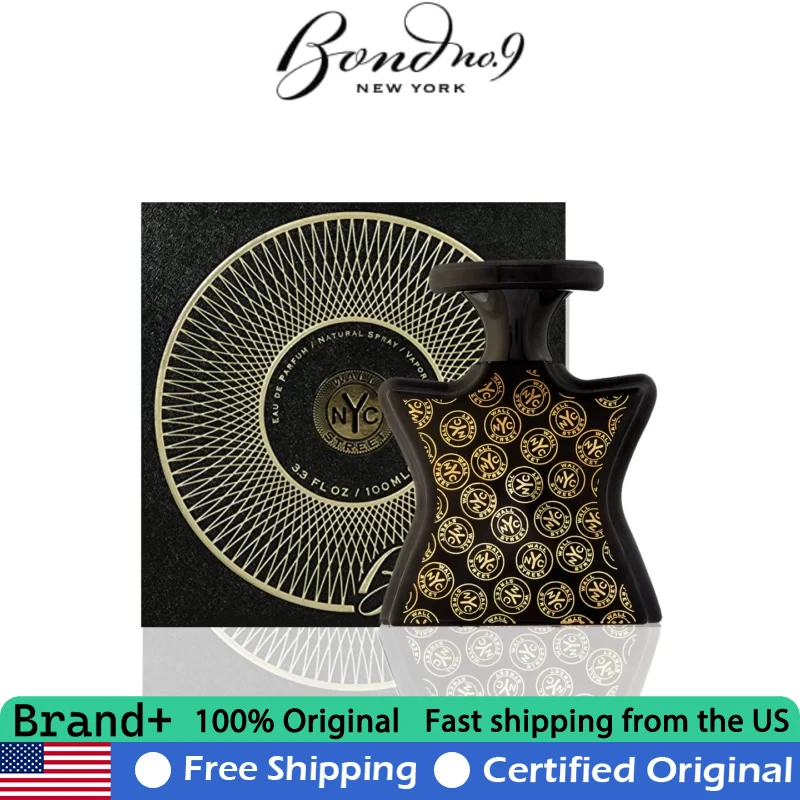 

Bond No9 Wall Street 3.4 Ounce Premium Pheromones Eau de Parfum Spray Lasting Aromatic Aquatic Cologne Perfumes Unisex 100 ML