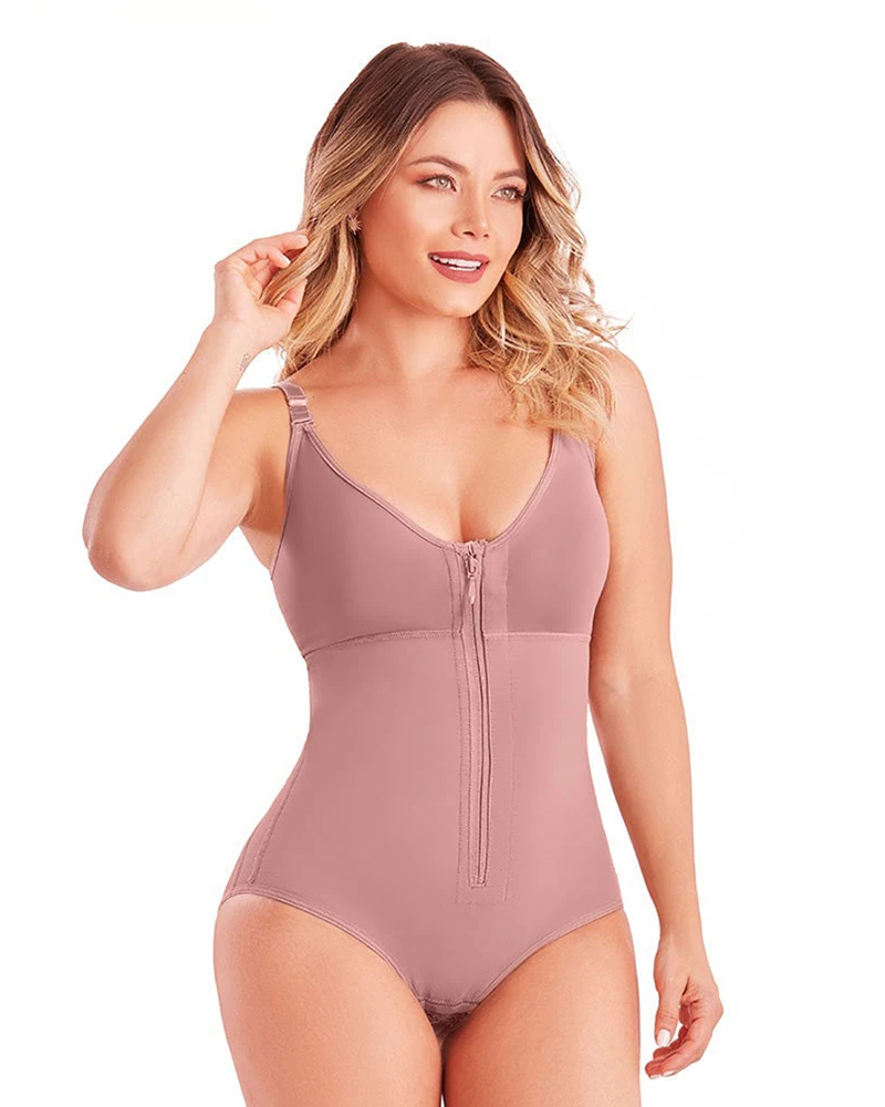 

Body Shaper for Women Compression Garments After Liposuction Abdomen Control Double Bodysuit Waist Trainer High Waist Bodysuit