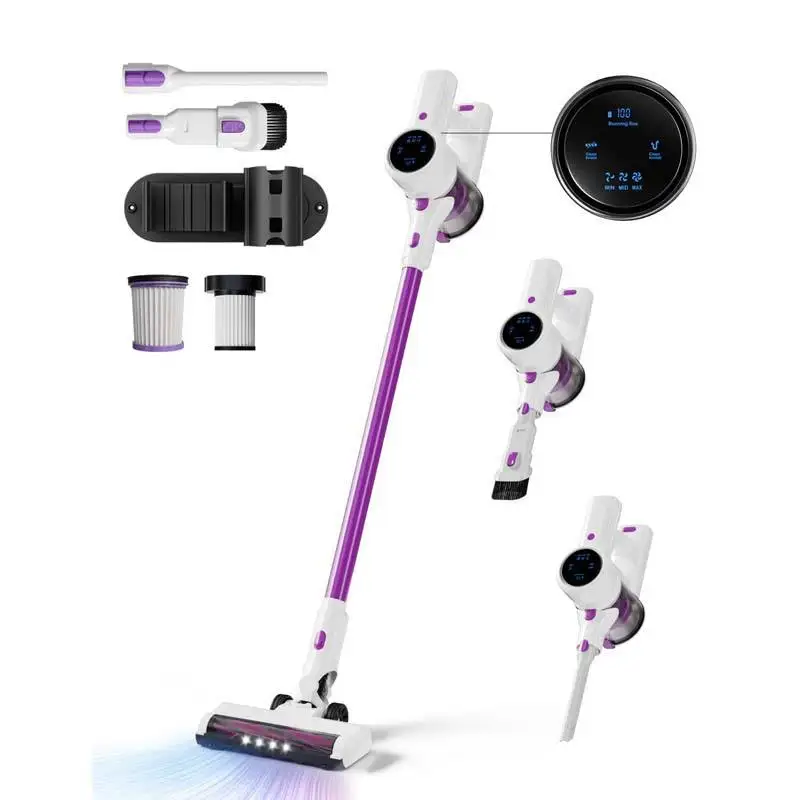 350W Brushless Motor Strong Suction long Battery life Cordless Handheld Vacuum Cleaner Bagless Dry