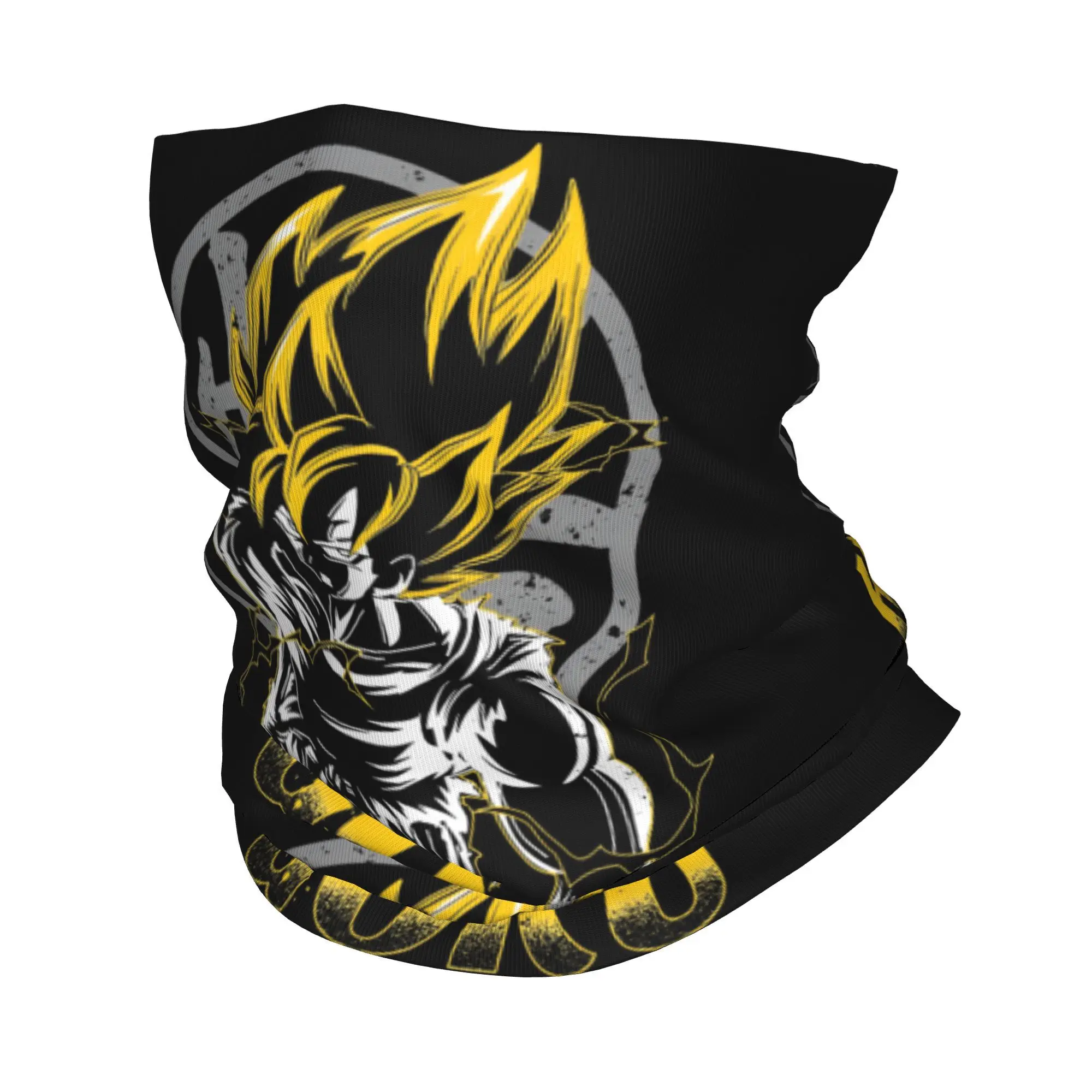 Dragon Ball Super Saiyan Her Goku Couple Bandana Neck Cover Mask Scarf Warm Face Mask Fishing for Men Women Adult Washable