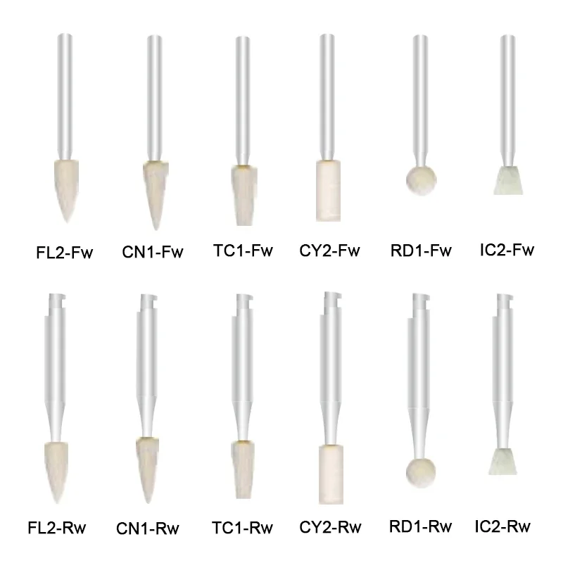 

Dental White Stone Polishers Finish Polish Filling Composite Teeth Polishers Dental Materials 5pcs/set