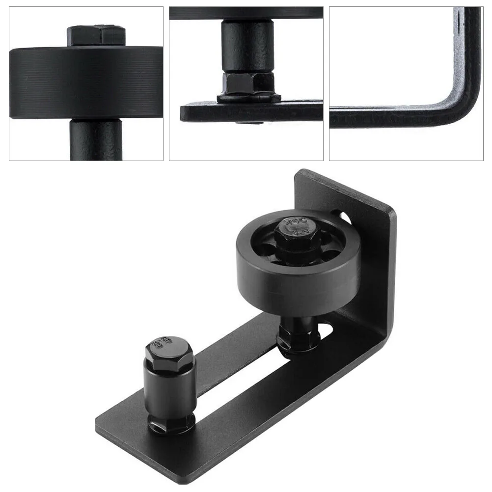 

Floor Guide Door Track Pulley Large Roller Carbon Steel Adjustable Barn Door Stay Roller Easy Install No