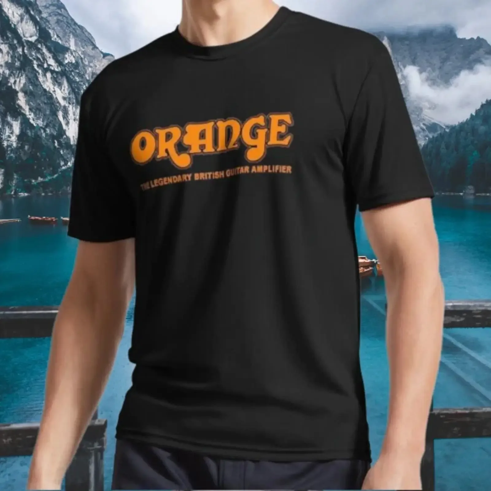 New Orange Amplification Logo T Shirt Fun Active Sizes S to 5XL vintage Washed Comfortable Unisex Stylish Slightly Casual