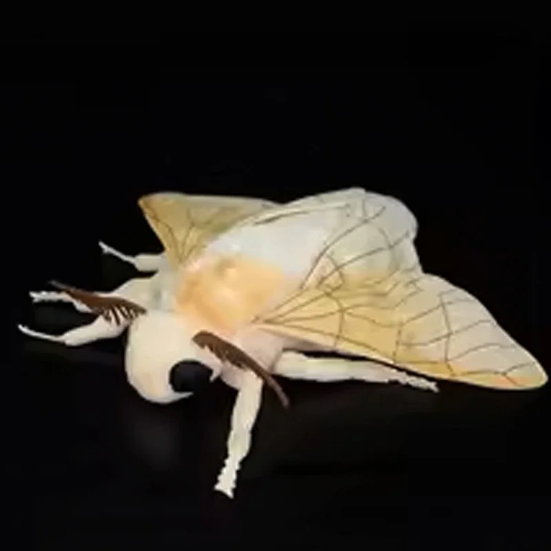 25 cm carino seta falena fedeltà baco da seta peluche volare giocattoli di peluche amanti degli insetti decorazione morbidi cuscini regalo di Halloween per bambini