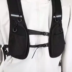 Hip-hop Streetwear Chest Rig Bag for Men Fashion Waterproof Tactical Vest Chest Packs Function Storage Backpack Nylon Pockets