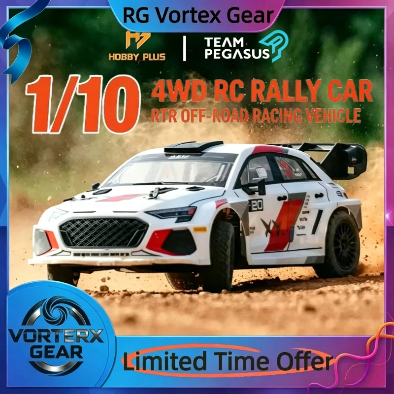 【In Stock】1/10 Remote-Controlled Electric Four-Wheel Drive Rally Car Flying Life 3 Racing 2.4g Rtr Off-Road Vehicle  Toy