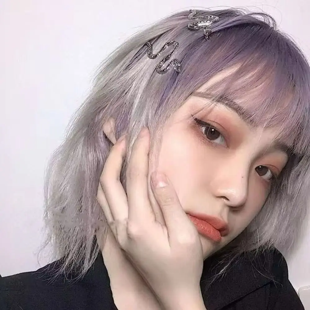 4 قطعة القوطية الشرير المعادن الأفعى دبوس الشعر الذهب الفضة الشعر الانفجارات الرجعية باريت مجوهرات كليب مشبك شعر مجموعة أغطية الرأس اكسسوارات #2