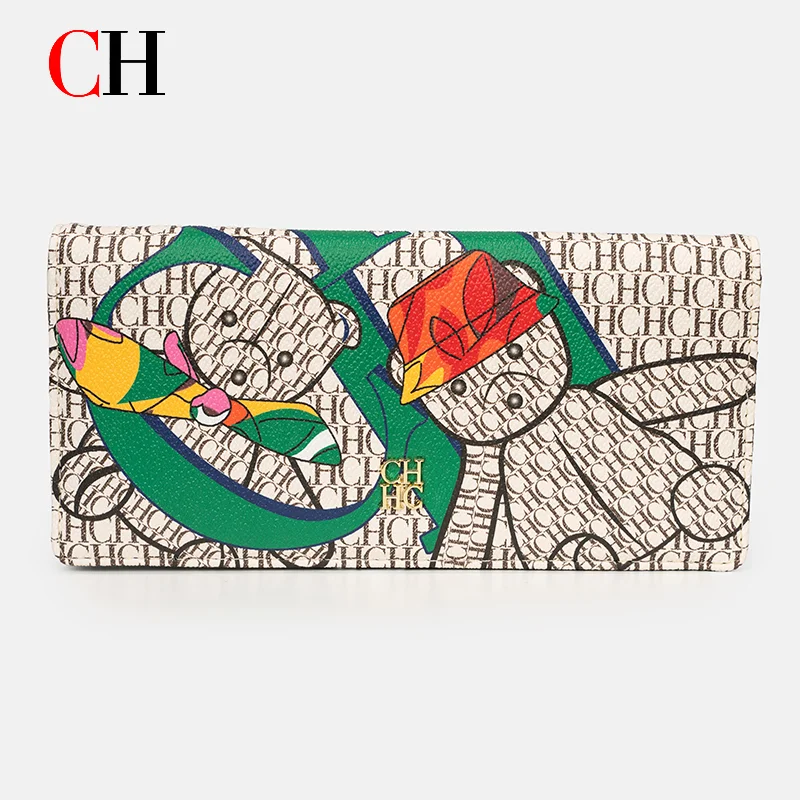 CH Women Wallet Clutch Large Capacity Zipper Printed Luxury Designer Women Party Fashion Trend Best Gift New Arrival