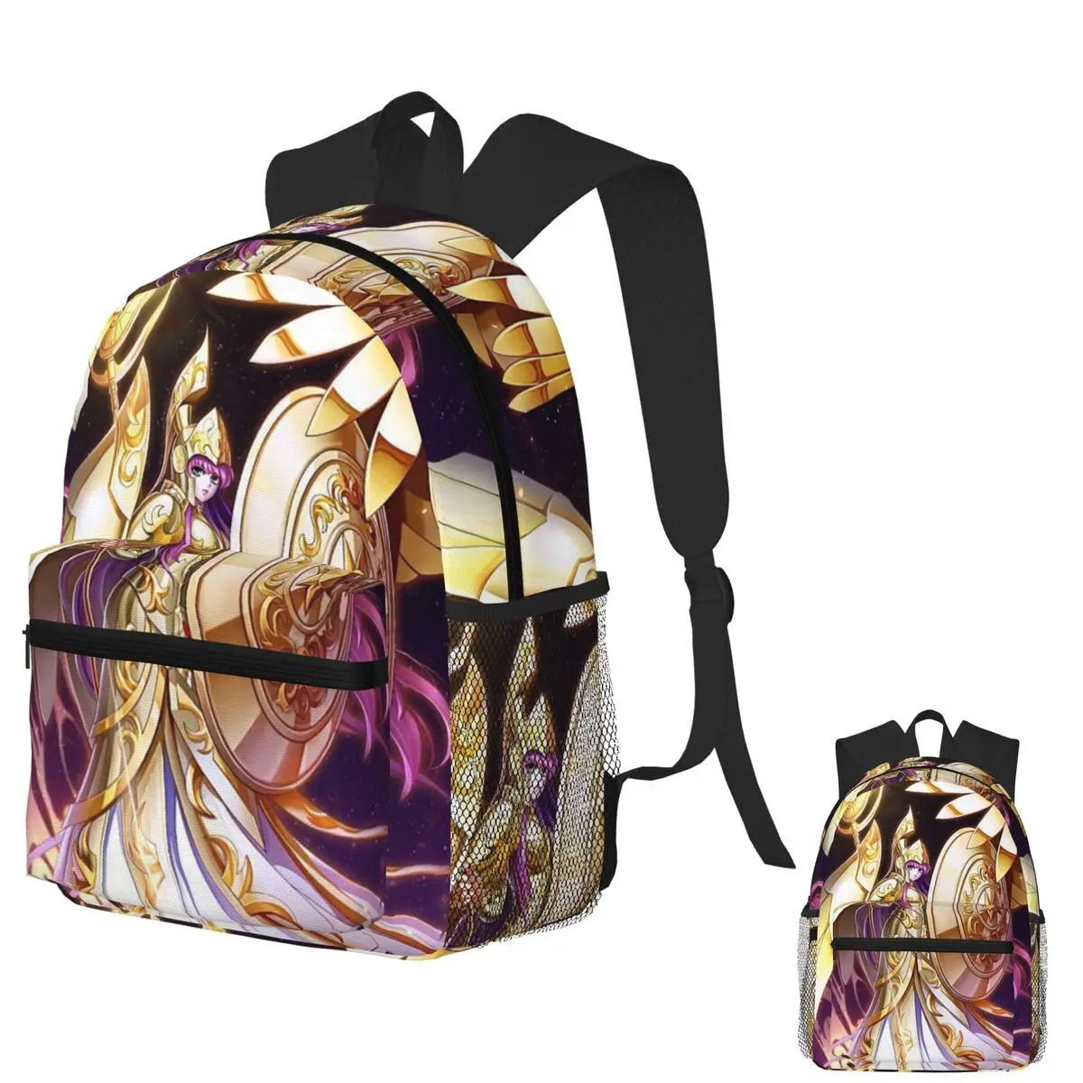 

Аниме Knights Of The Zodiac Saori Kido Студенческий рюкзак Школьная сумка Походный рюкзак для мужчин и женщин Модная сумка для книг Сумки на плечо