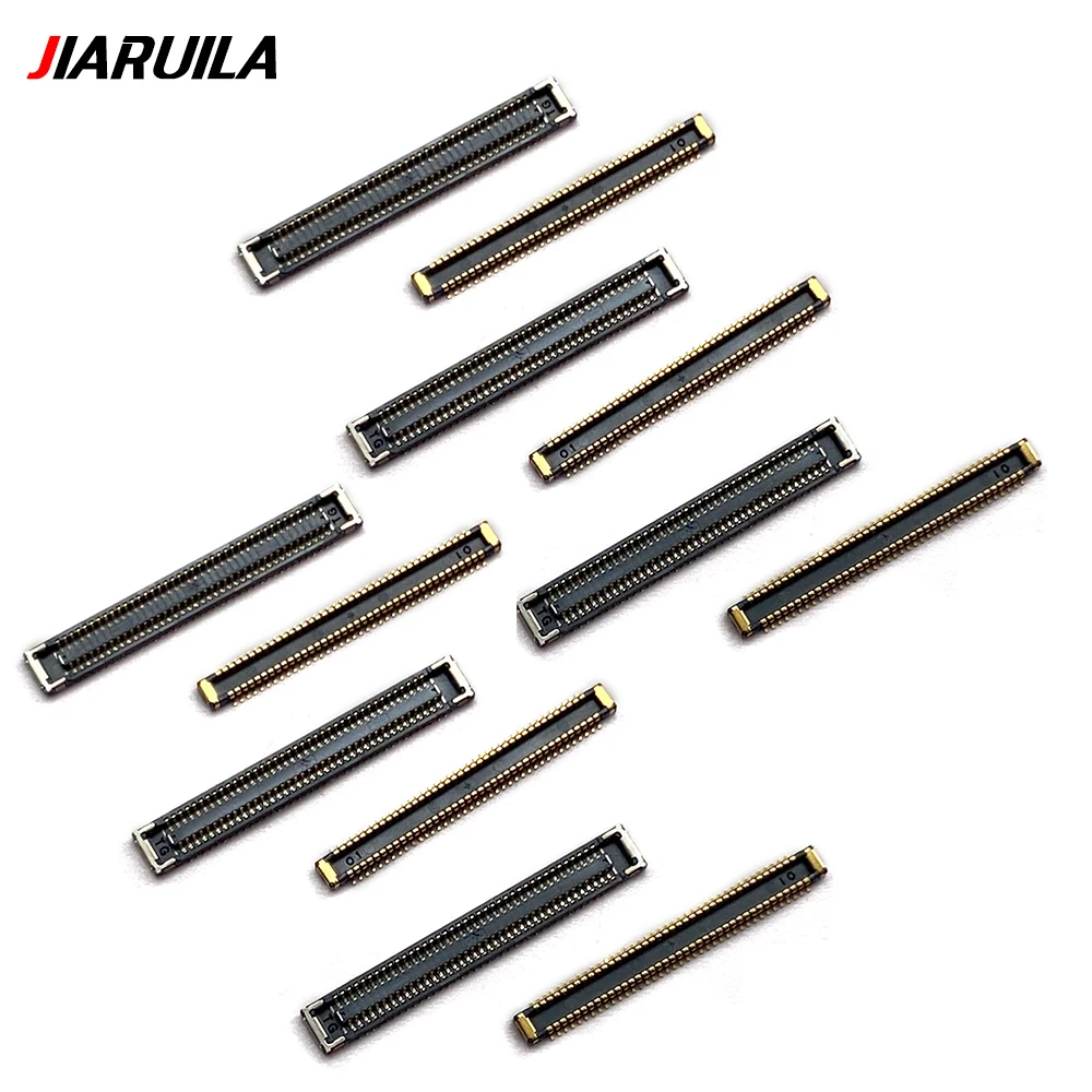 10 قطعة-500 قطعة، شاشة عرض LCD فليكس FPC موصل ميناء على اللوحة الأم لسامسونج A31 A41 A51 A71 A80 (78 دبوس)