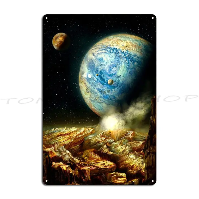 Outer Space Planets 08 Metal Plaque Poster Living Room Cave Printing Garage Decoration personalized  Tin Sign Poster