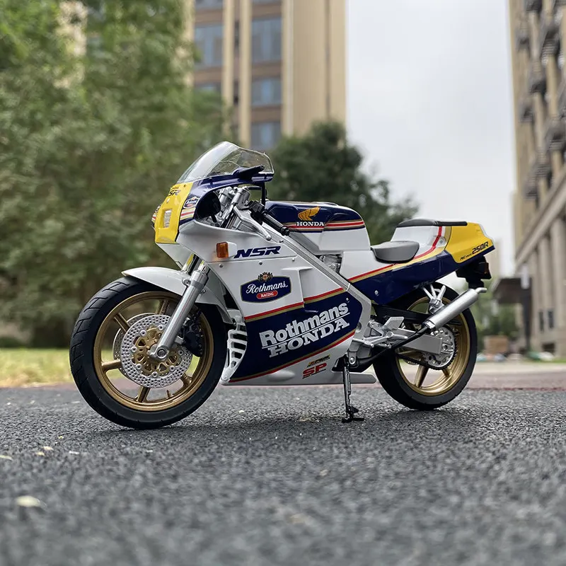 Aoshima 1:12 Honda NSR 250R SP R4 Rothmans MC18 Model Motocykla z Odlewu, Kolekcjonerski Model Samochodu