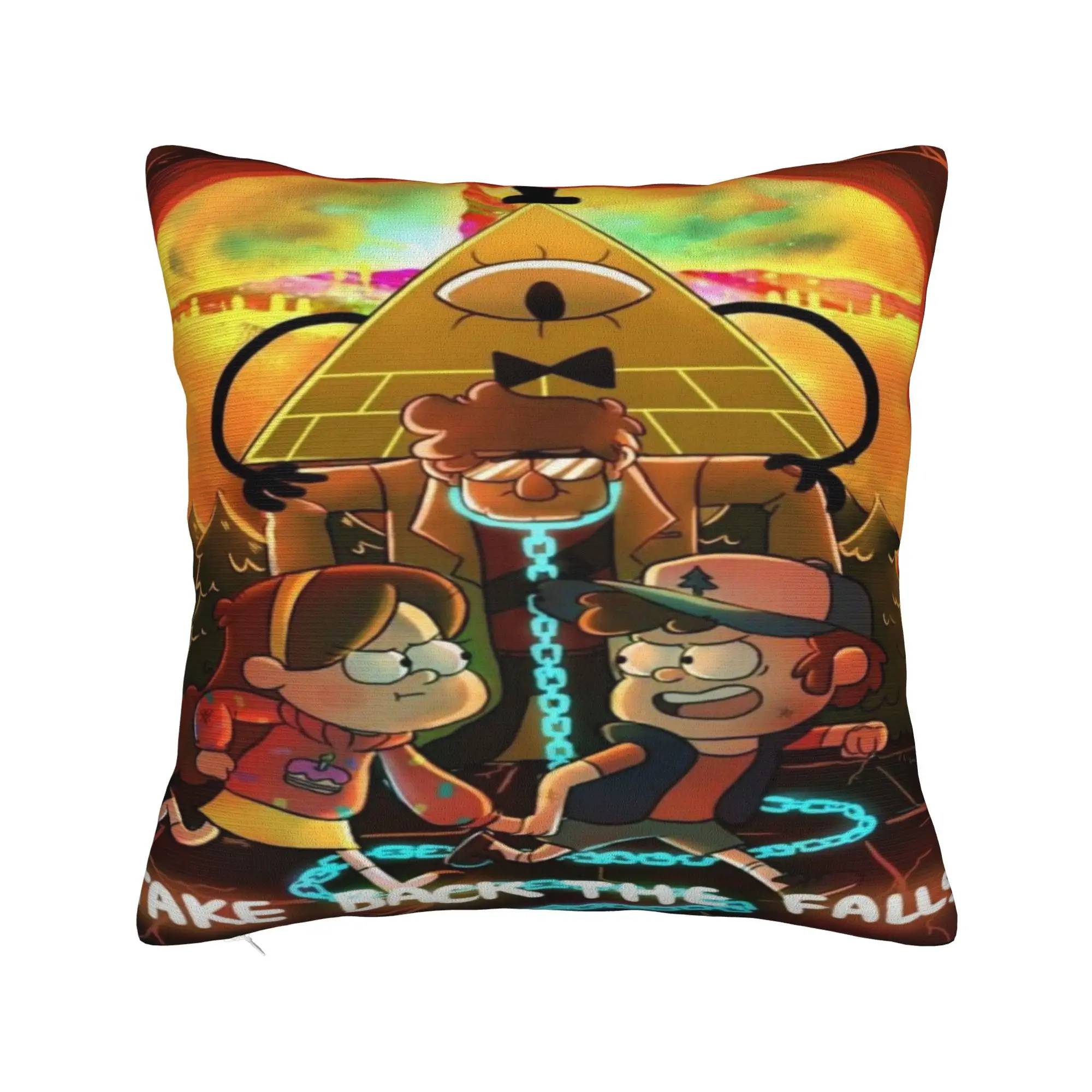 New Style Car Gravitys Falls Decoration Pillowcases Stuff  Pillow Covers Zippered Multiple Sizes