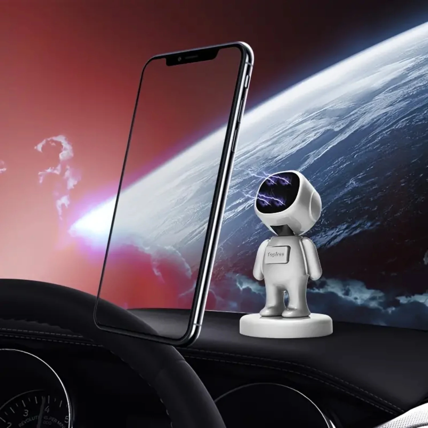 Spaceman Astronaut Shaped  Mobile Phone Holder Portable Phone Holder Mount Car Magnetic Phone Holder