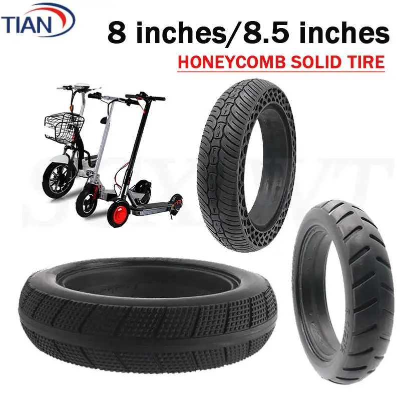 

Черная цельнолитая шина 8 1/2x2 с внутренней камерой для электросамоката Xiaomi Mijia M365