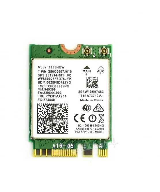 Waveshare 듀얼 모드 모듈 무선 NIC, 젯슨 나노 2.4G, 5G 와이파이, 블루투스 4.2 적용 가능, AC8265