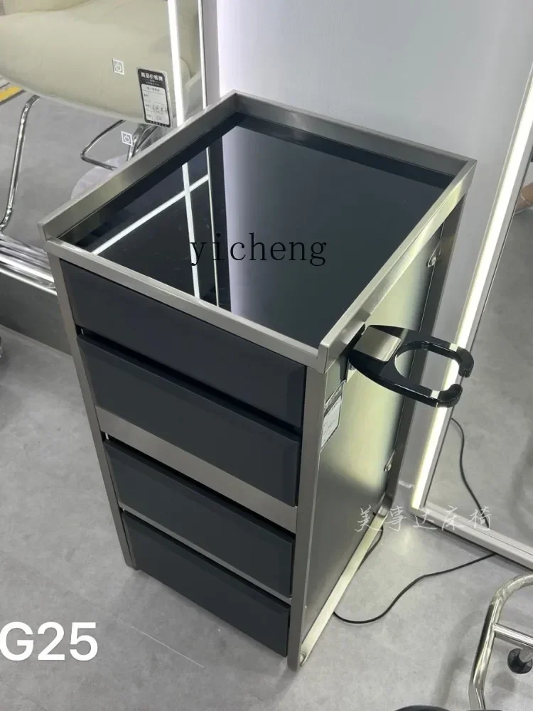 Tool Cabinet Hair Salon Multi-layer Double-sided Cabinet Perm and Dyeing Storage Cart Multifunctional Cabinet