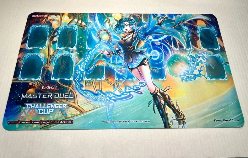 Yugioh Elfnote Tinia Play Mat Deck Box Yu-Gi-Oh! TCG OCG Trading Card Games Mat Duel Plate Rubber Card Mat Mouse Pad view 3