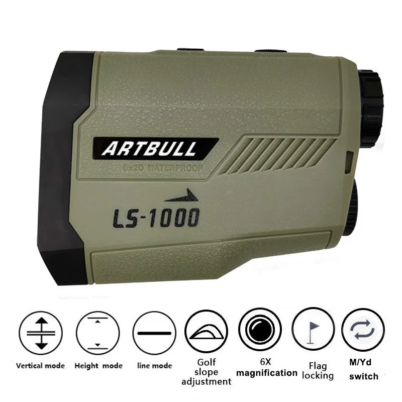 ARTBULL レーザー距離計狩猟屋外 1200 メートル 650 メートルゴルフ