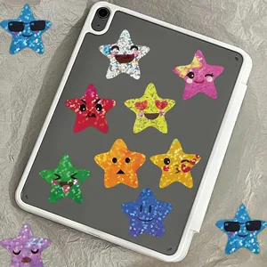 Kreative Farbpentagrammaufkleber, Klebetiketten, dekorative Klebstoffe, DIY -Verpackung, 500pcs 8 Hauptaufkleber für Schmerzen - №7