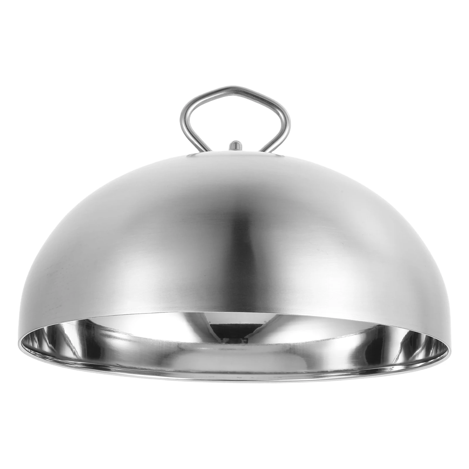 

Stainless Steel Anti Oil Splashing Cover 20Cm Teppanyaki Dome Dish Lid For Restaurant Home Cooking Steak Serving Platter