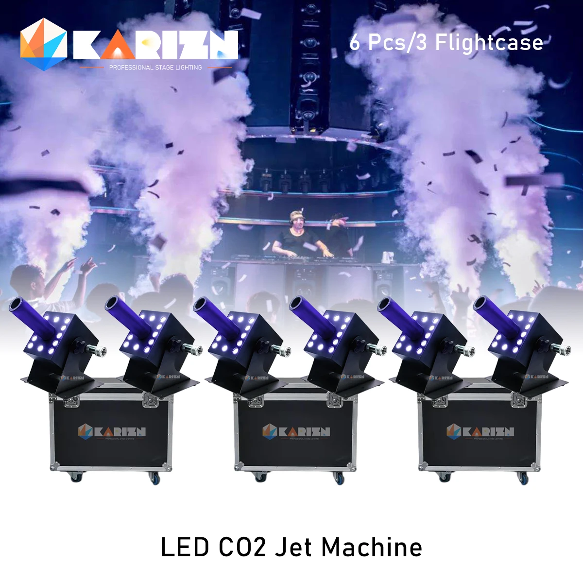 

Чехол 0 Tax 3 с SFX Digital DMX CO2 Jet Machine Spray 8-10 м CO2 Cannon Stage Effect Профессиональная пусковая установка CO2 для ночного клуба DJ