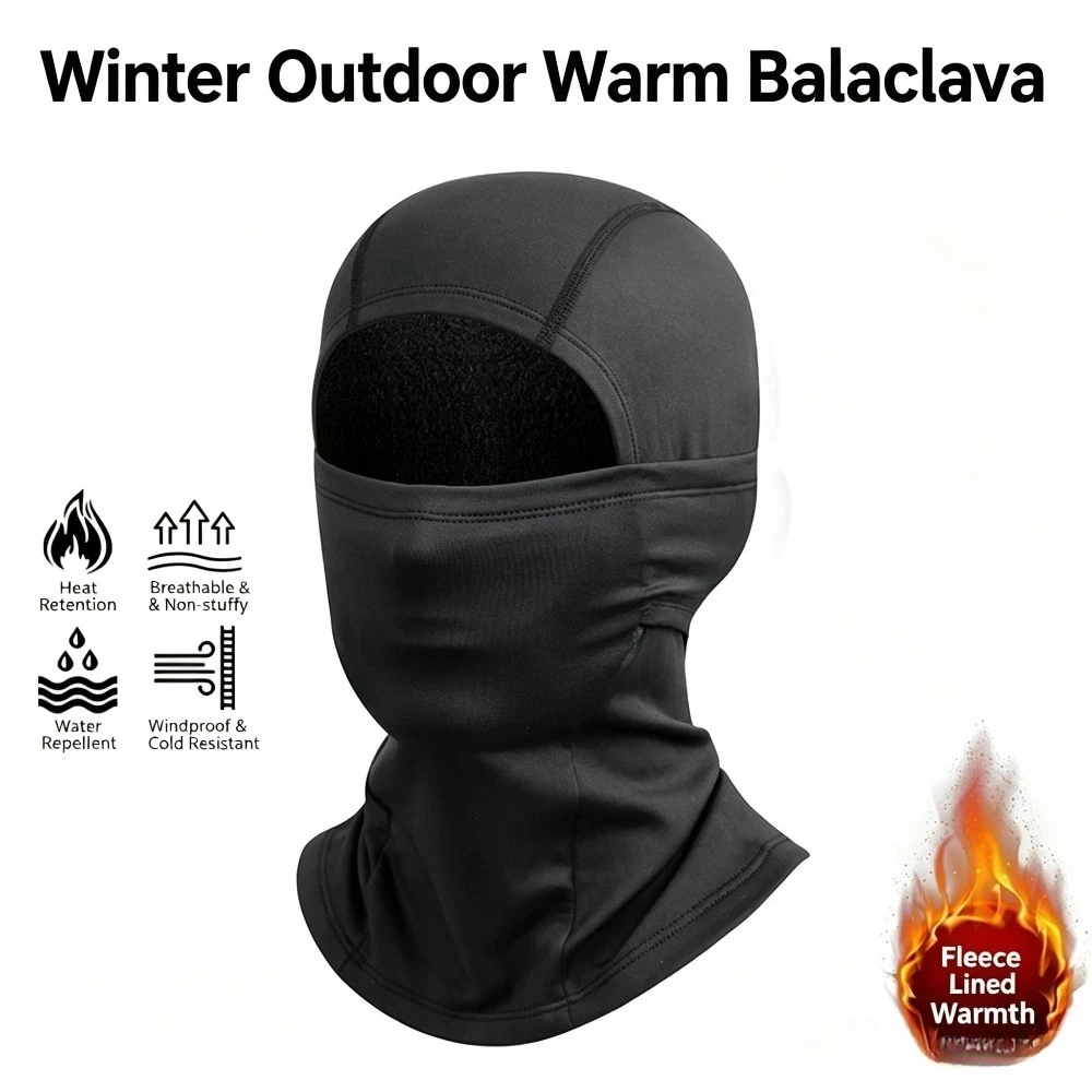 Winter Balaclava Ski Mask Water Repellent Windproof Thermal Face Cover Breathable Full Hood for Cycling Snowmobile Outdoor