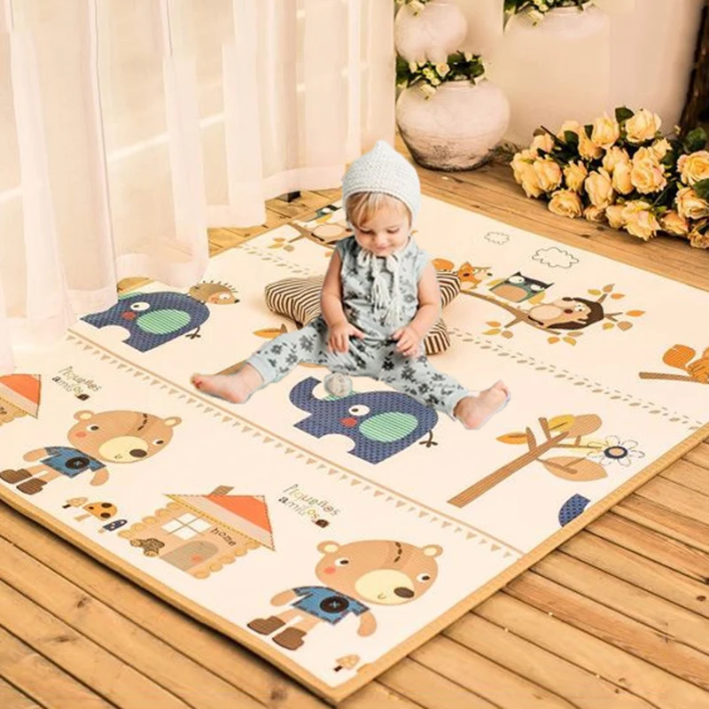 180*1cm Thickness EPE Baby Play Mat Toys for Children Rug Playmat Developing Mat Baby Room Crawling Pad Folding Mat Baby Carpet