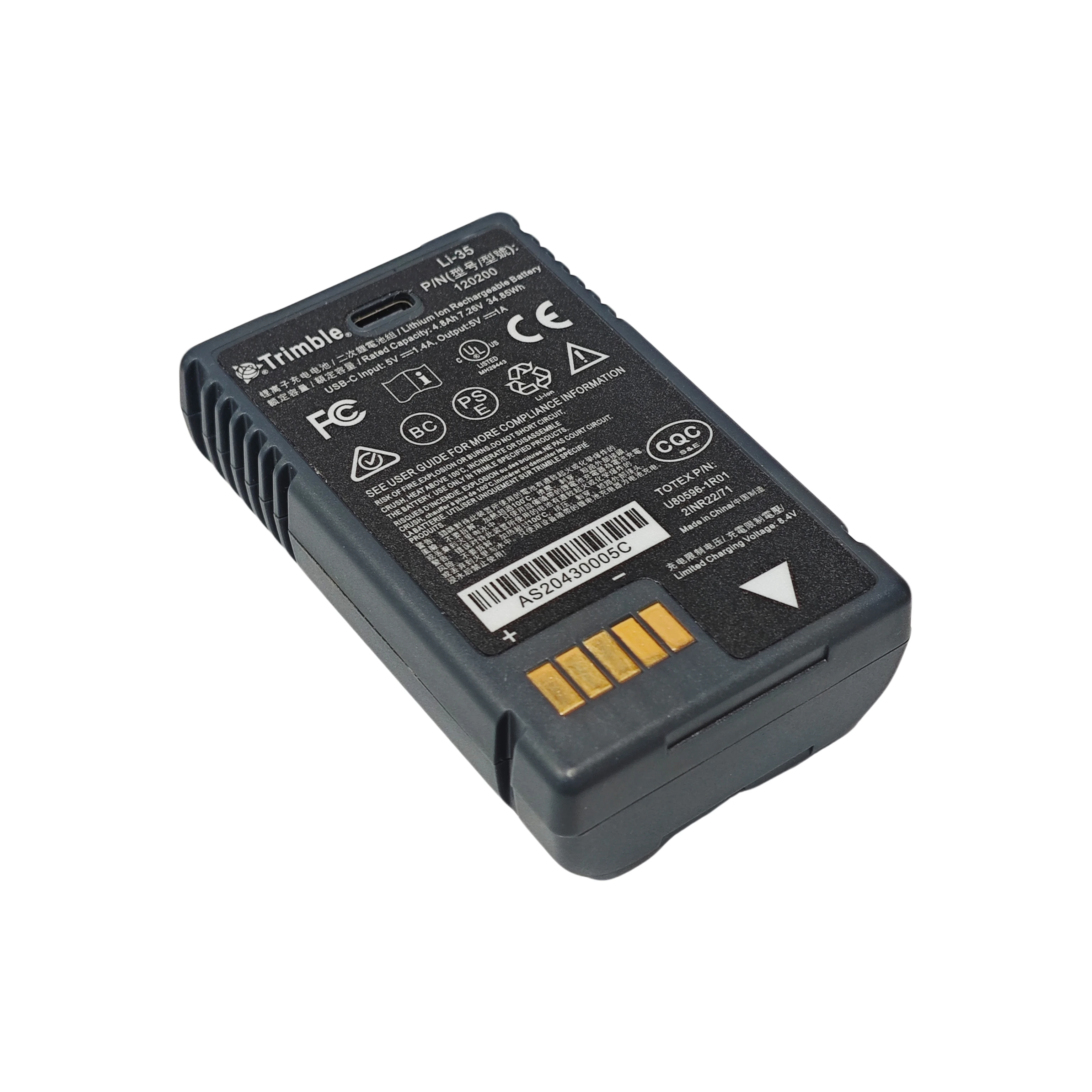 Li-35 Handheld Data Controller Extended Battery 120200 for Trimble TSC5 Ranger 5 Surveying Total Station GNSS RTK GPS Tool