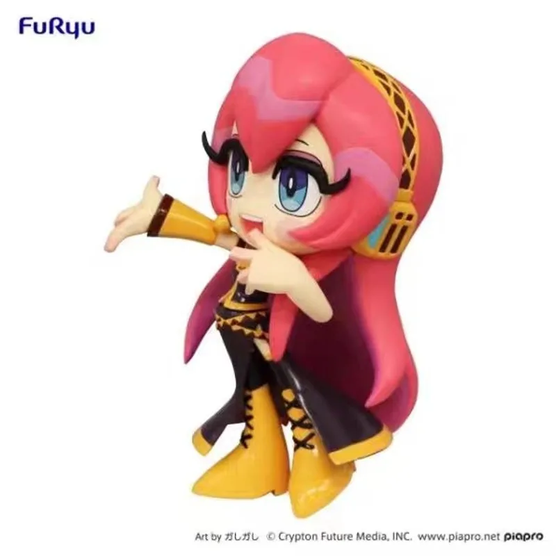 Figuras originais de anime furyu toonize megurine luka kagamine rin kagamine len cantor modelo olhos grandes chibi sd brinquedo fofo 12/13cm