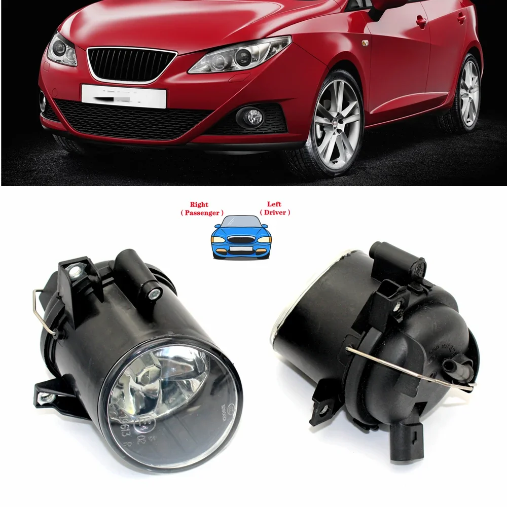 

Для Seat Ibiza IV FL/Ibiza Sport после подтяжки лица 2006 2007 2008, передний бампер, противотуманная фара без лампочек, автомобильные аксессуары