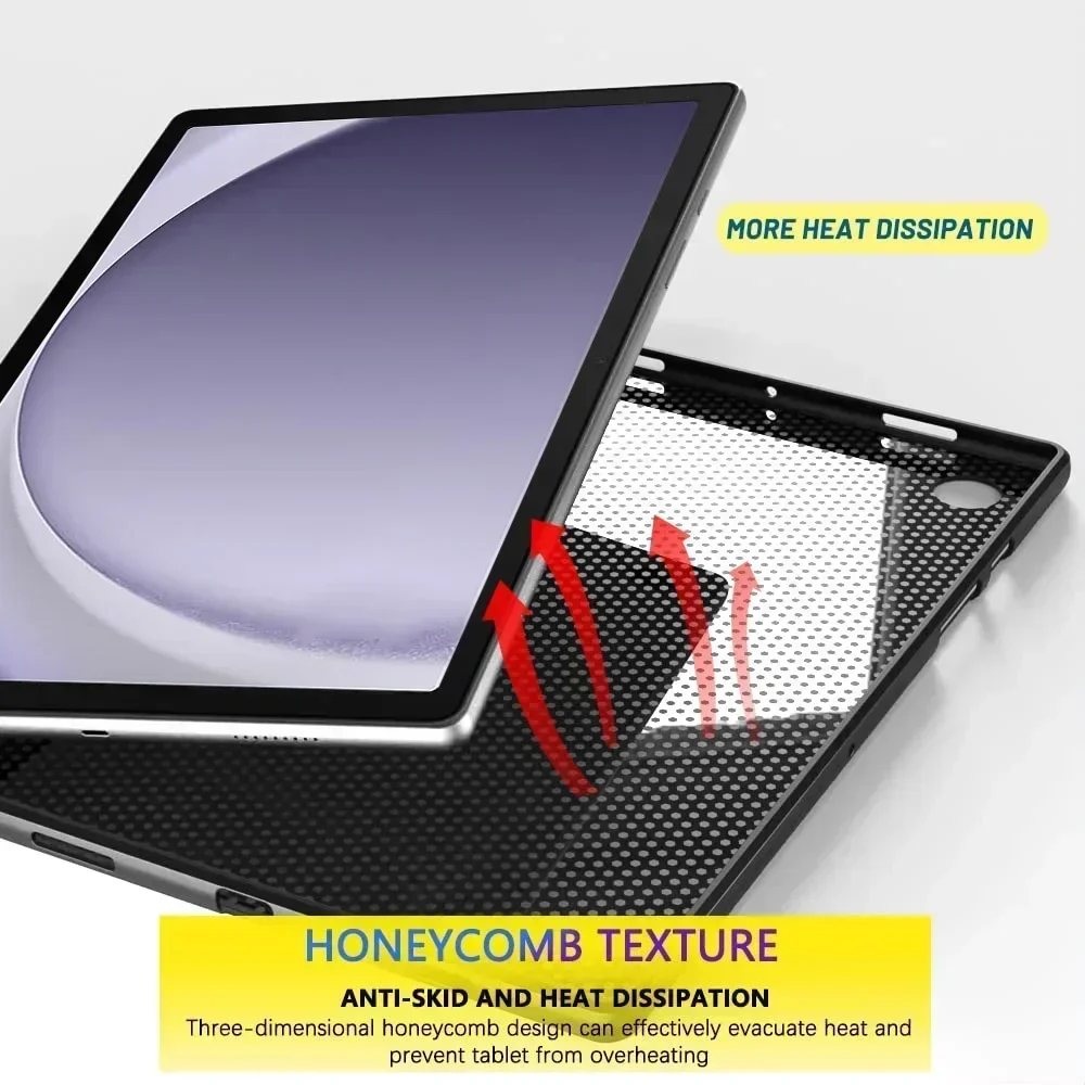 Weiche silikon hülle für samsung galaxy tab a9 plus 11 2023 SM-X210 SM-X215 SM-X216 x210 flexible tpu shell stoßfest schwarz abdeckung