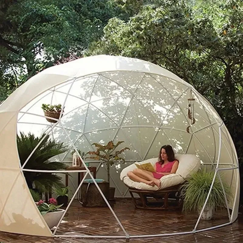 Glamping Resort Tent  Dome Greenhouse PC Transparent Camping Geodesic Dome Tents Camping Tent Outdoor Bubble Dome Tent