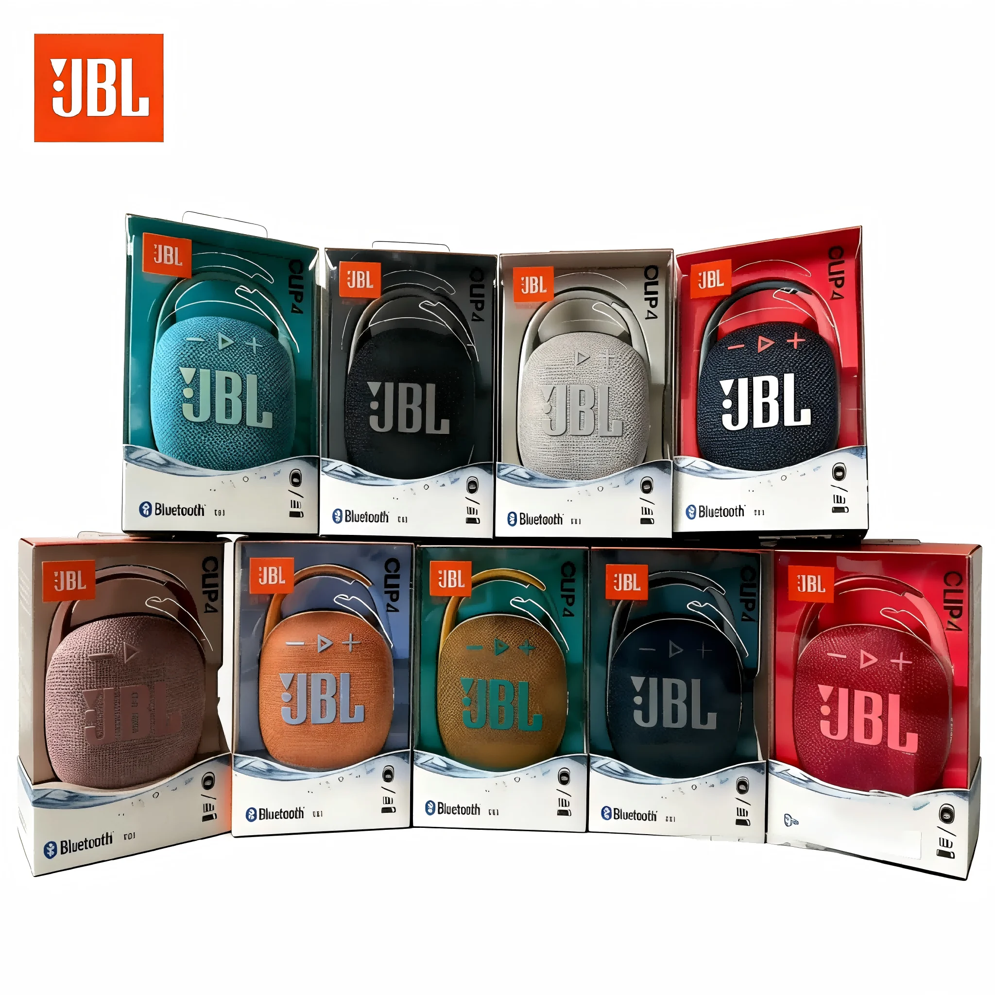 Enceinte Bluetooth sans fil JBL CLIP 4, design tendance, idéale pour le camping et les voyages, mini subwoofer, enceinte sans fil pour l'extérieur
