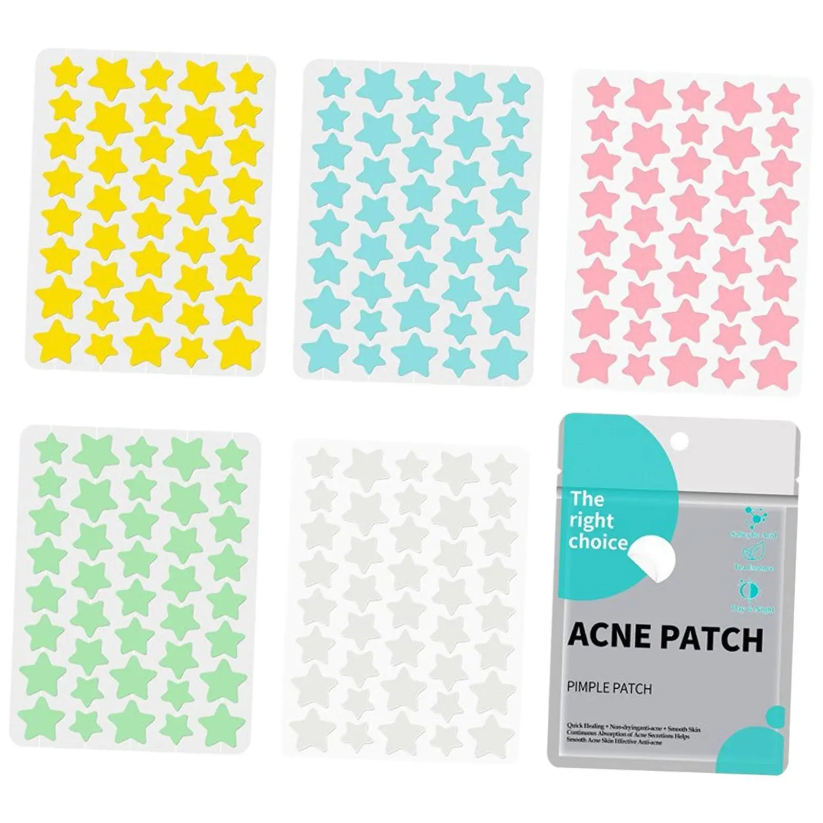 Pimple Patch Invisible Star Design Hydrocolloid Dots Blemish Concealer for Women Gifts