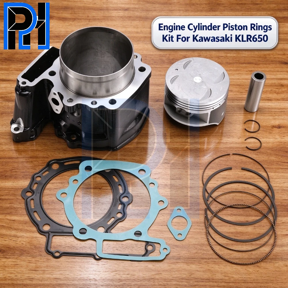 Motorcycle 650CC 100MM Big Bore Engine Cylinder Piston Rings Kit For Kawasaki KLR650 KLR 650 Camo 1987-1995 1990 2008-2018 2014