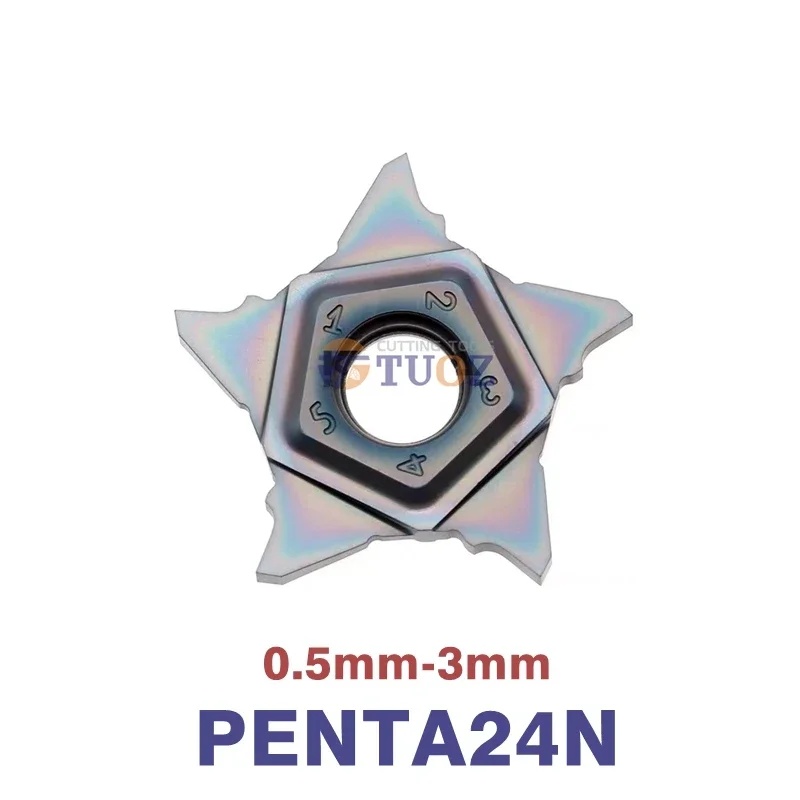 

PENTA24N 150 185 200 250 300 PCHR 1.5mm 1.85mm 2mm 2.5mm 3mm Carbide Inserts Slot Grooving Blade CNC Lathe Cutter Tool for Metal