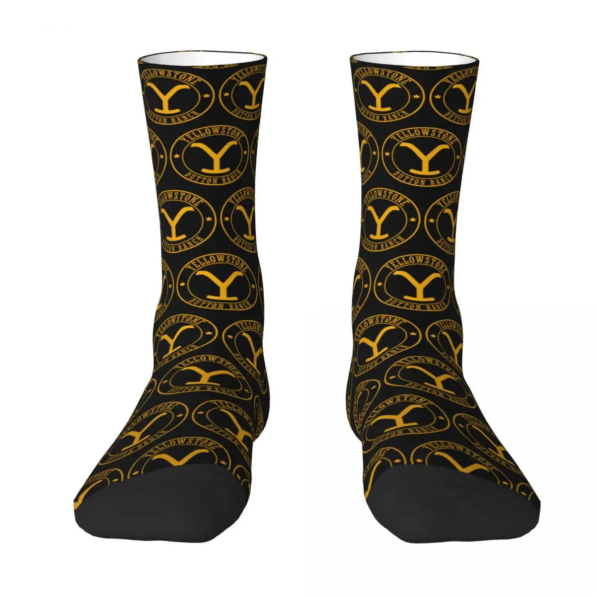 Yellowstone Quick Dry Dutton Ranch Socks Harajuku Sweat Absorbing Stockings All Season Long Socks Accessories for Man's Woman's