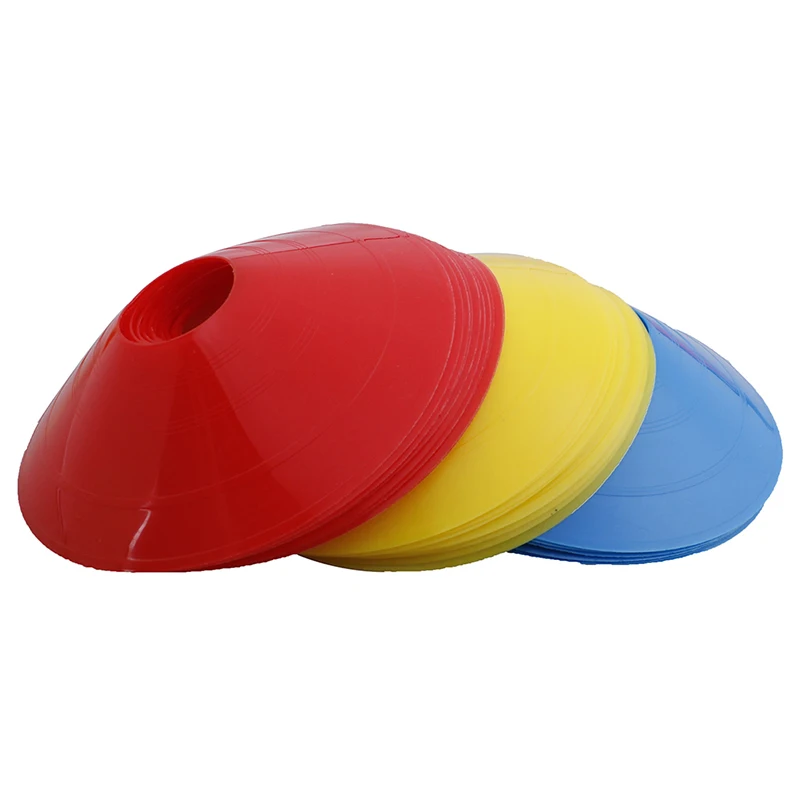 10 pçs durável cones de treinamento de futebol discos marcadores resistentes à pressão para prática de esportes de futebol equipamentos esportivos ao ar livre