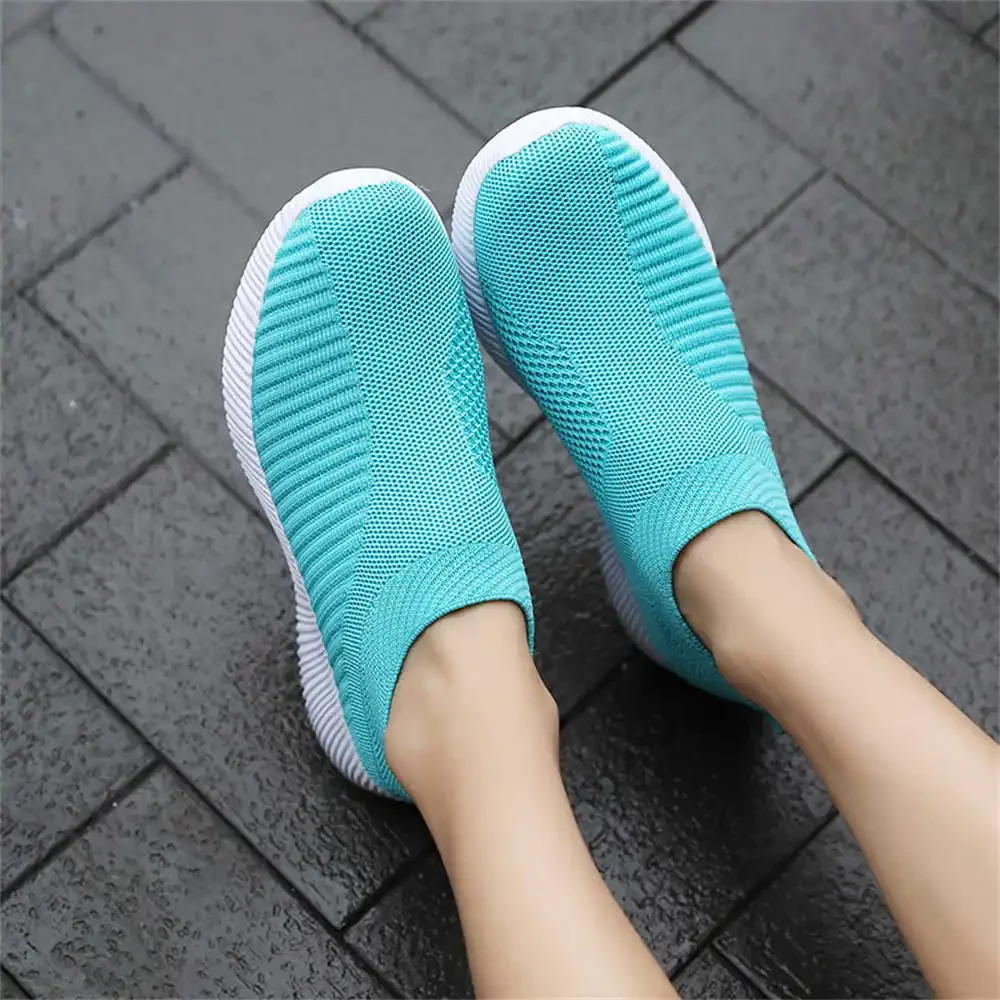 Flat Sole Slip-on Womens Breathable Running Shoes High-tech Sneakers Orange Shose Sport High Grade High-level Styling