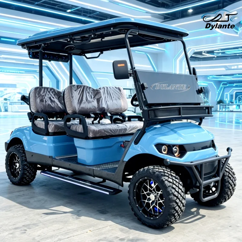 2026 New Popular 2x4 Off-road Electric Golf Cart with 12/14 Inch Tires Lithium Battery 48v/72v Storage Utility Cart Buggy