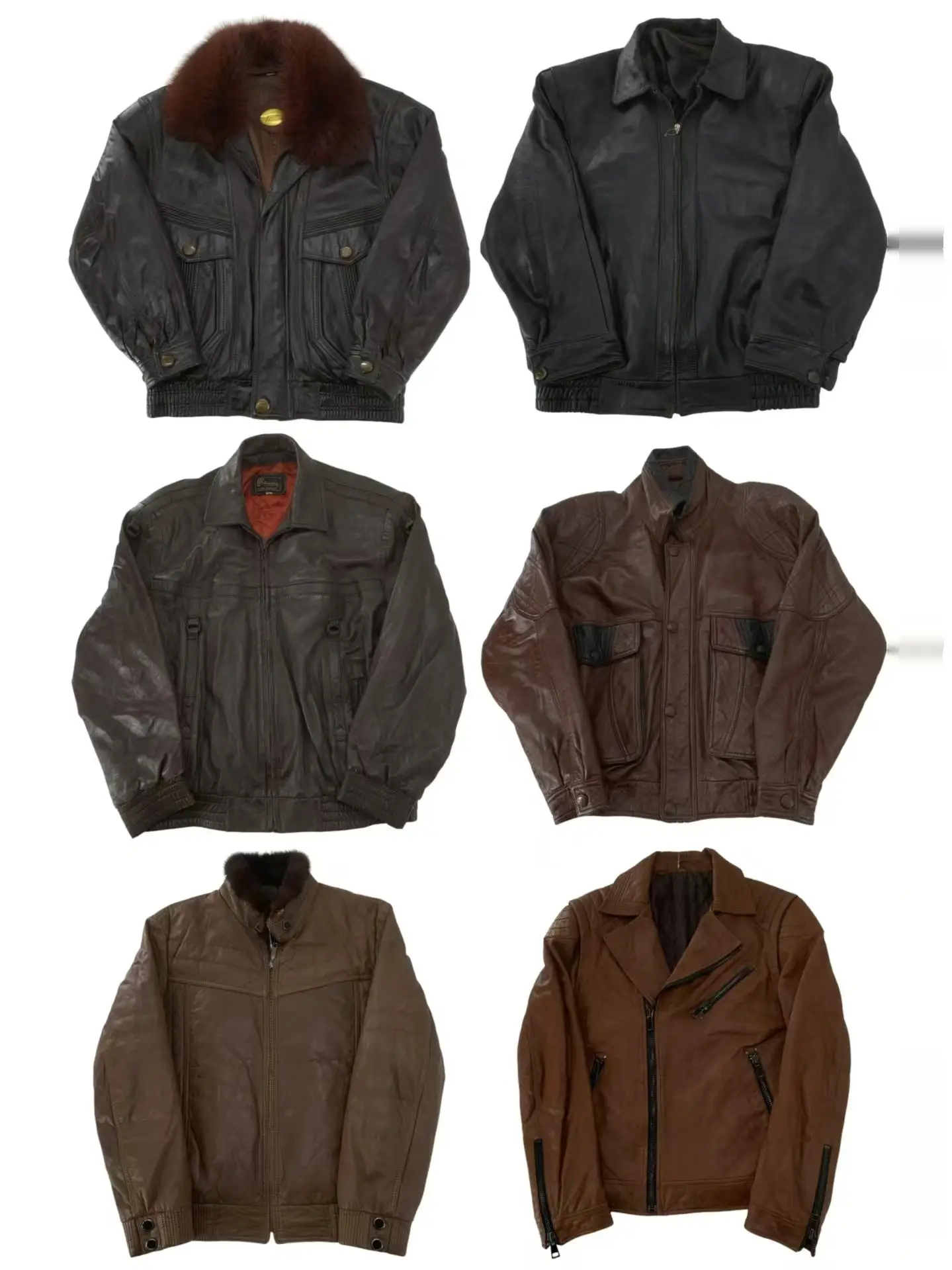 

Vintage American A2 Casual Motorcycle Pilot Winter Cotton Lined Leather Jaet Vintage Sle Loose Fit Youth Faion