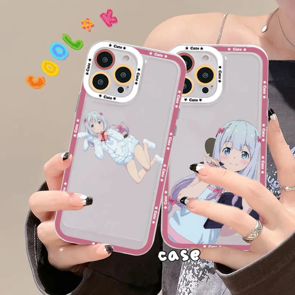 Cute Girl Izumi Sagiri Phone Case For Samsung S 20 S 21 S 22 S 23 lite plus ultra Mobile Cover