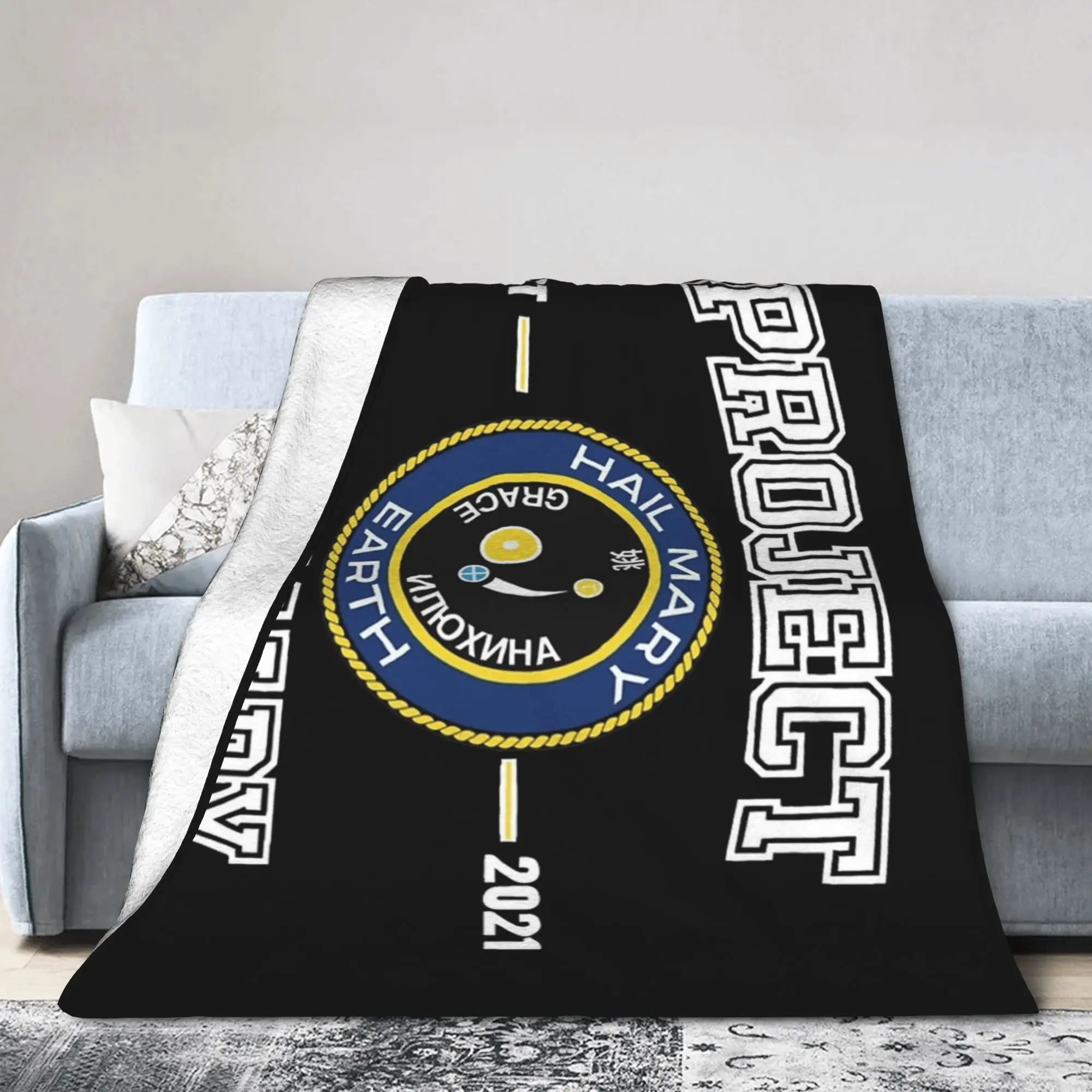 Project Hail Mary Ryland Grace Eridani-Rocky Coral Fleece Plush Throw Blanket AMAZE Knitted Blanket Travel Super Soft Portable